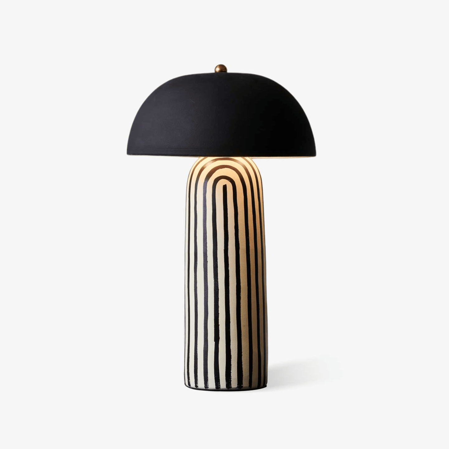 Striped Ceramic Table Lamp