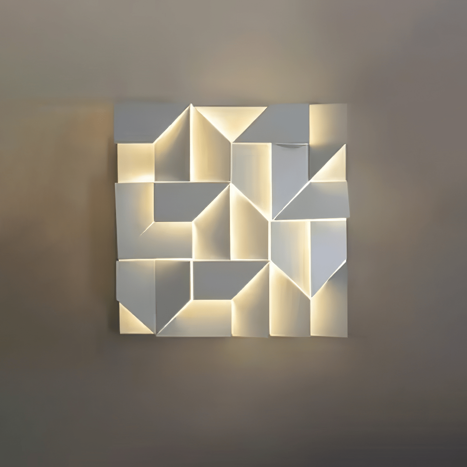 Faceted Panel Sconce