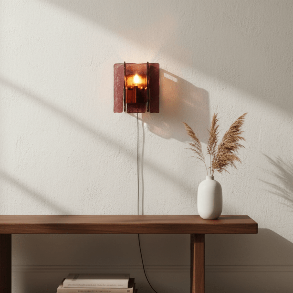 Crimson Glow Sconce