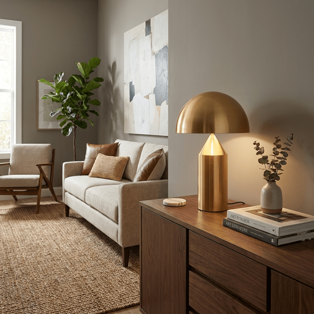 Sculpted Dome Lamp