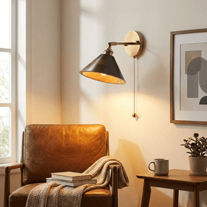 Walnut Dome Sconce