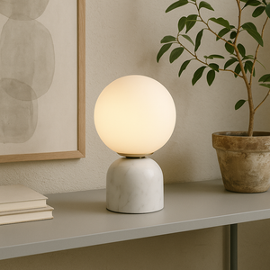 Marble Globe Lamp