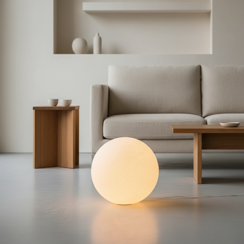Frosted Globe Lamp