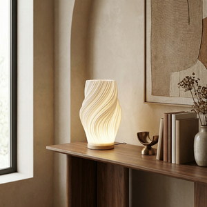 Sculpted Wave Lamp