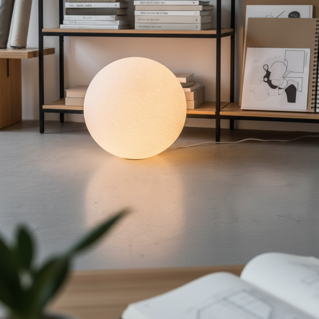 Frosted Globe Lamp