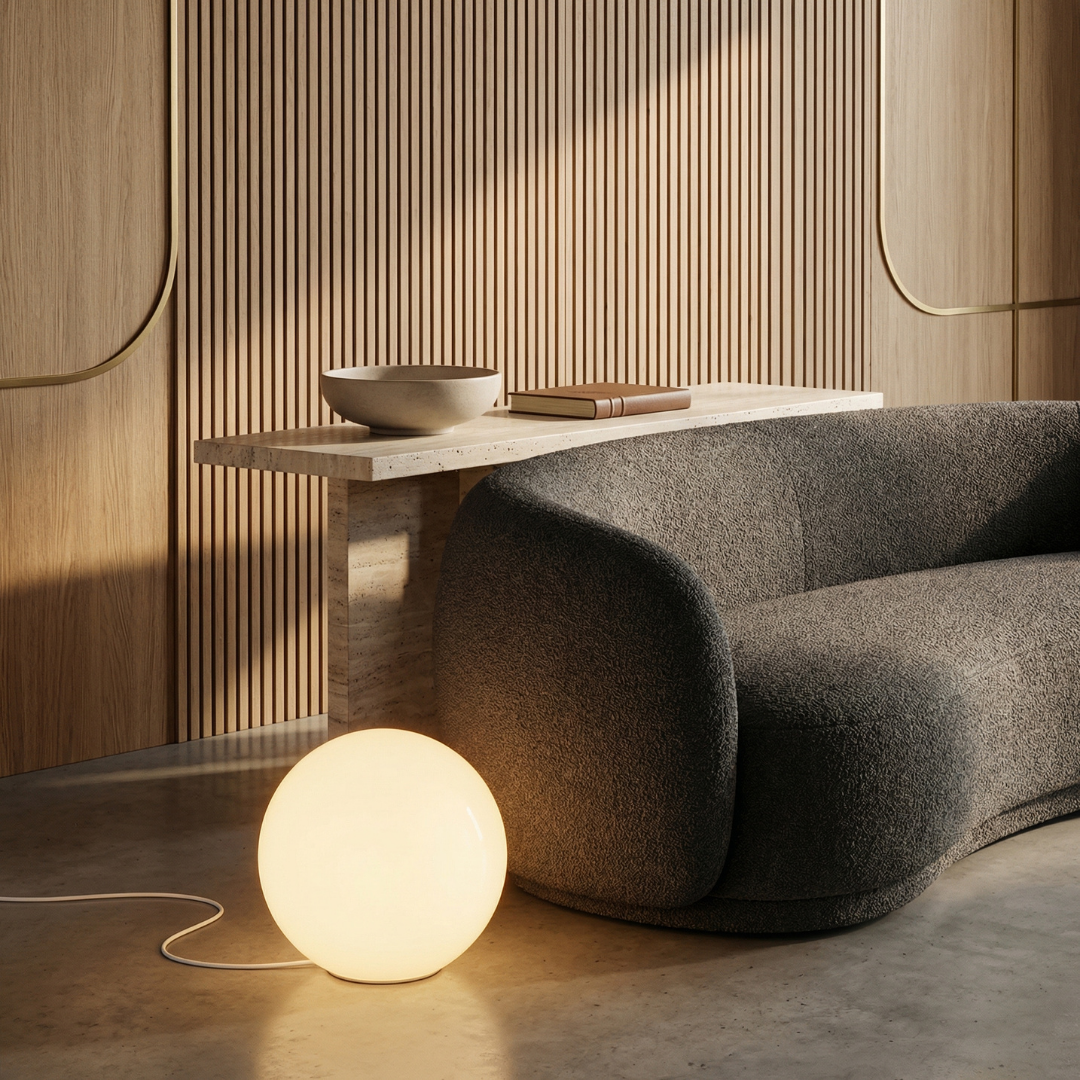 Frosted Globe Lamp