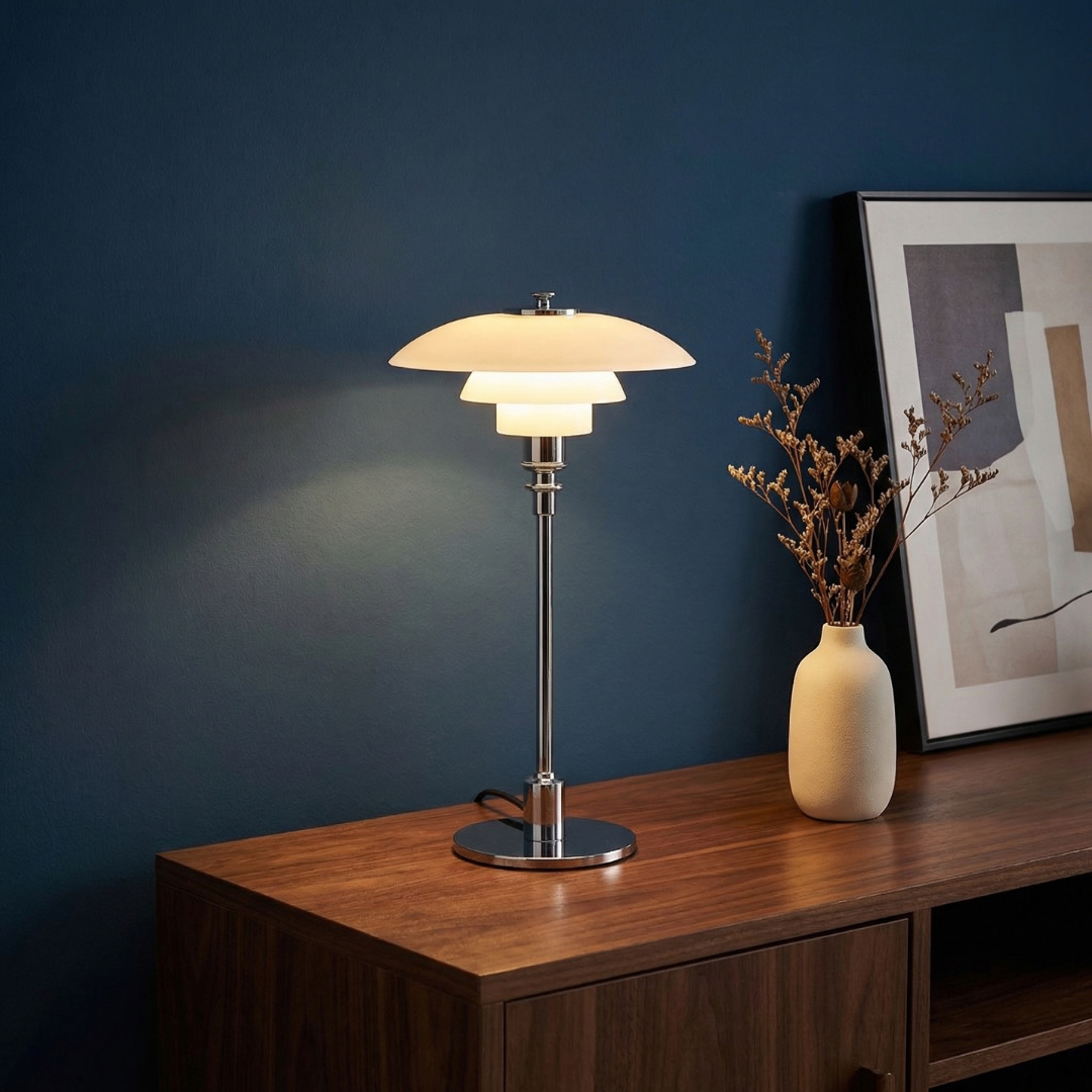Amber Mushroom Lamp
