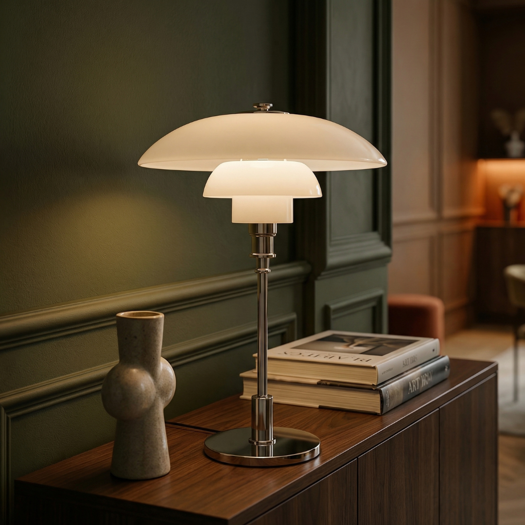 Amber Mushroom Lamp