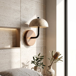 Travertine Arc Sconce