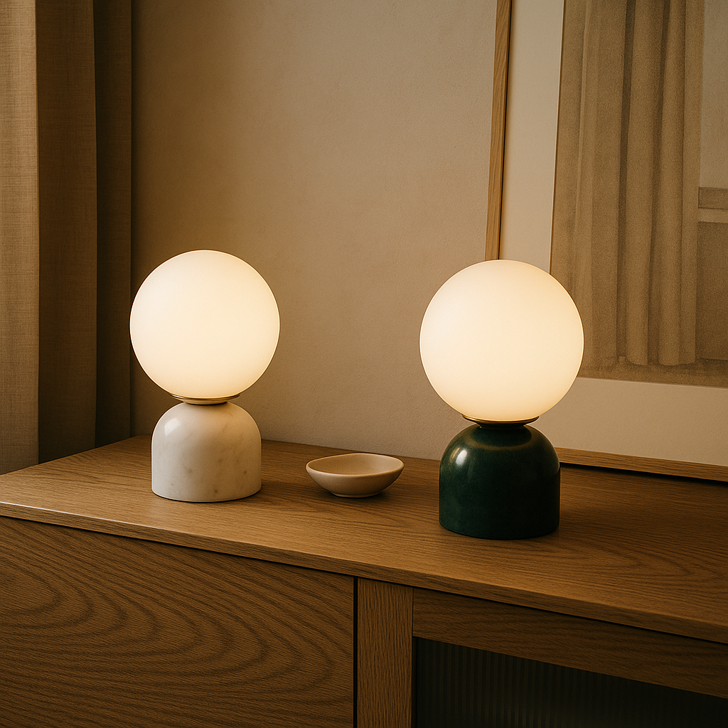 Marble Globe Lamp