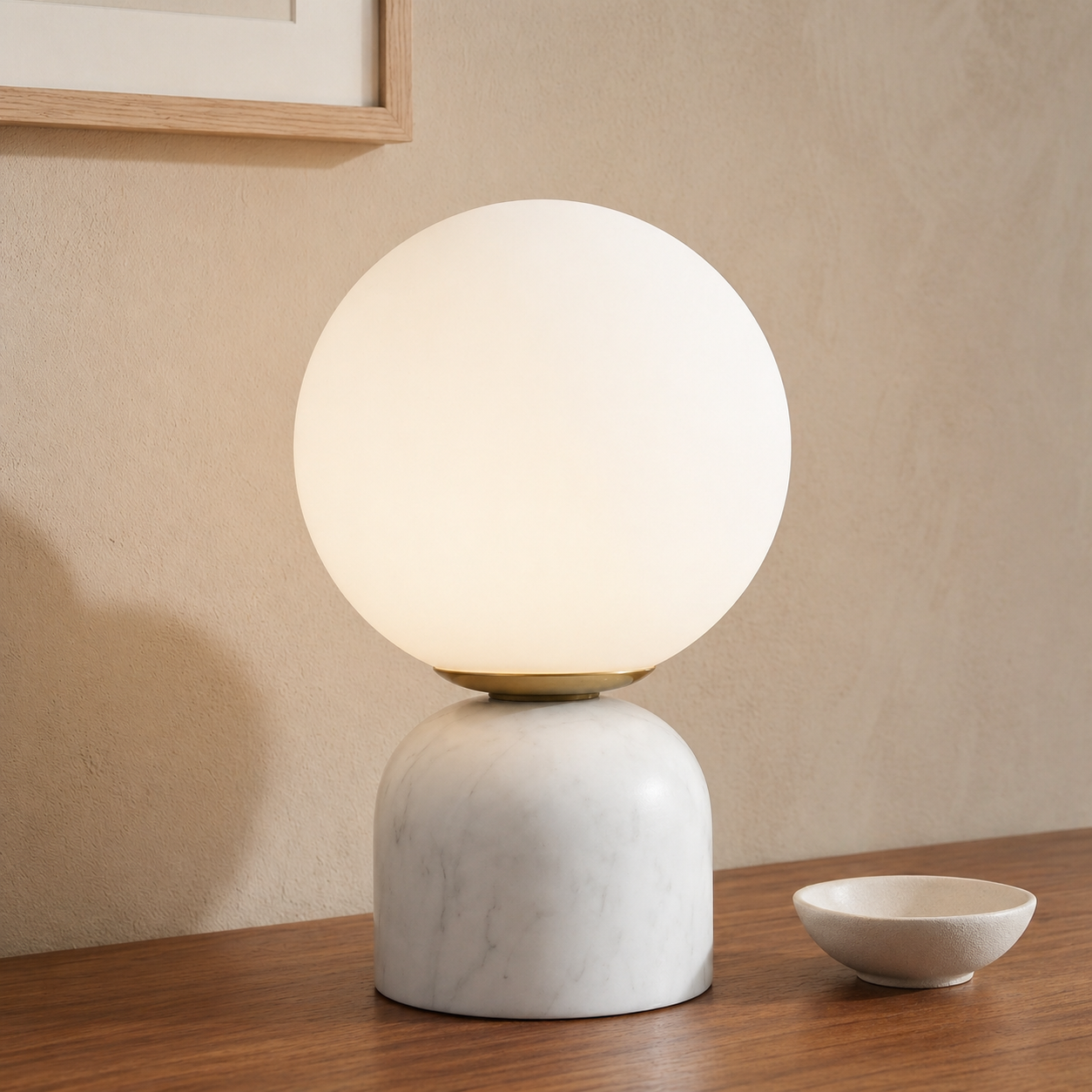 Marble Globe Lamp