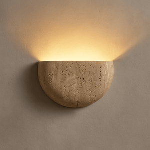Travertine Bowl Sconce