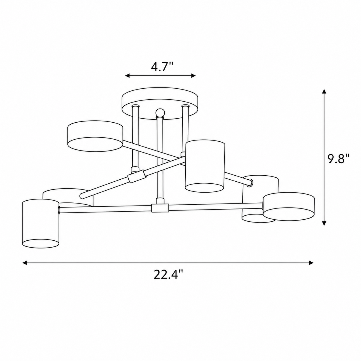Solara Arm Chandelier
