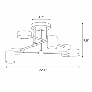 Solara Arm Chandelier