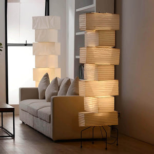 Stacked Paper Lantern Lamp