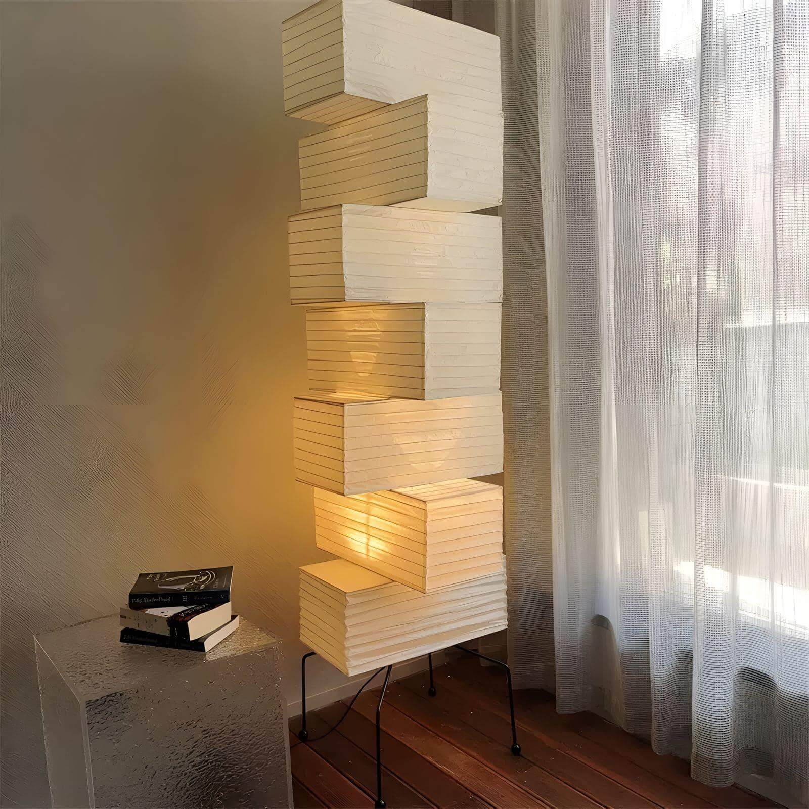 Stacked Paper Lantern Lamp