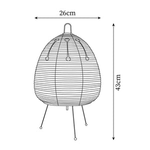 Ribbed Lantern Table Lamp