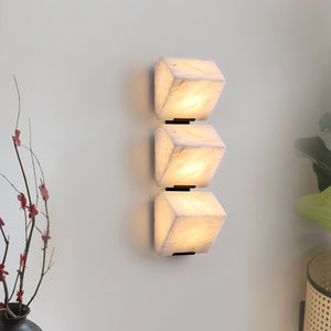 Alabaster Tiered Wall Light