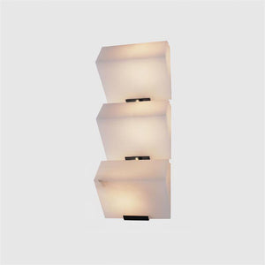 Alabaster Tiered Wall Light