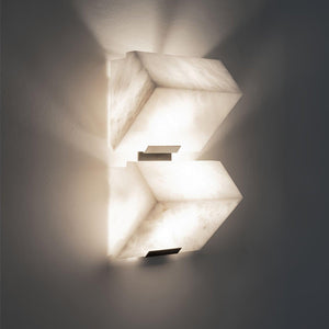 Alabaster Tiered Wall Light