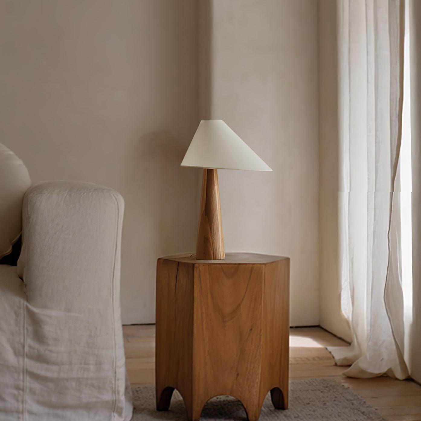 Vintage Wood Table Lamp