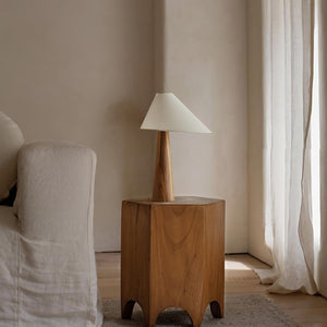 Vintage Wood Table Lamp
