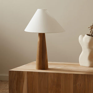 Vintage Wood Table Lamp
