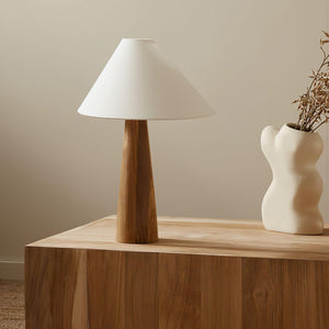 Vintage Wood Table Lamp