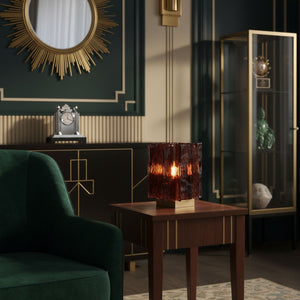 Amber Glow Table Lamp