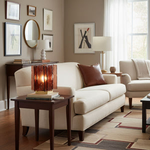 Amber Glow Table Lamp