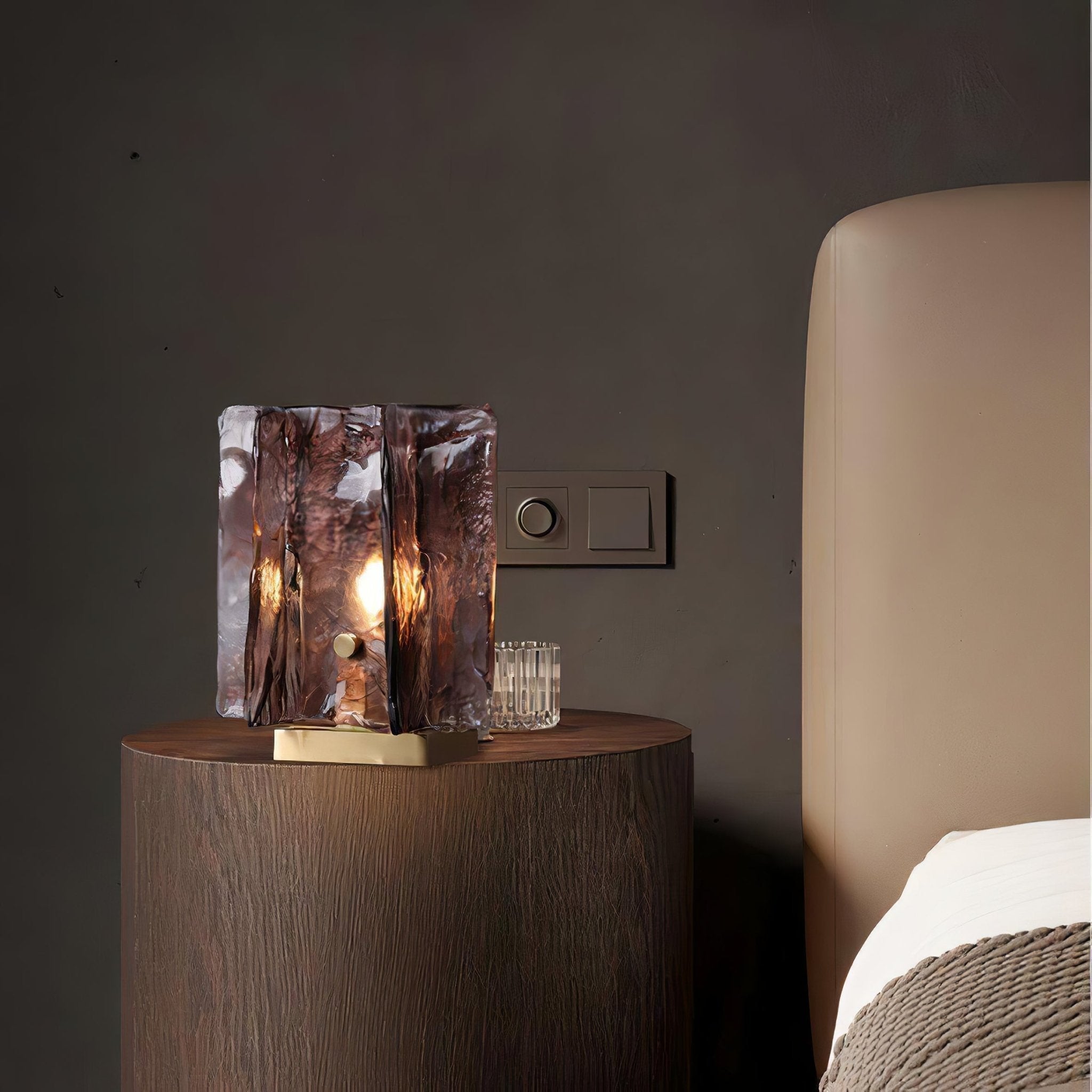 Amber Glow Table Lamp