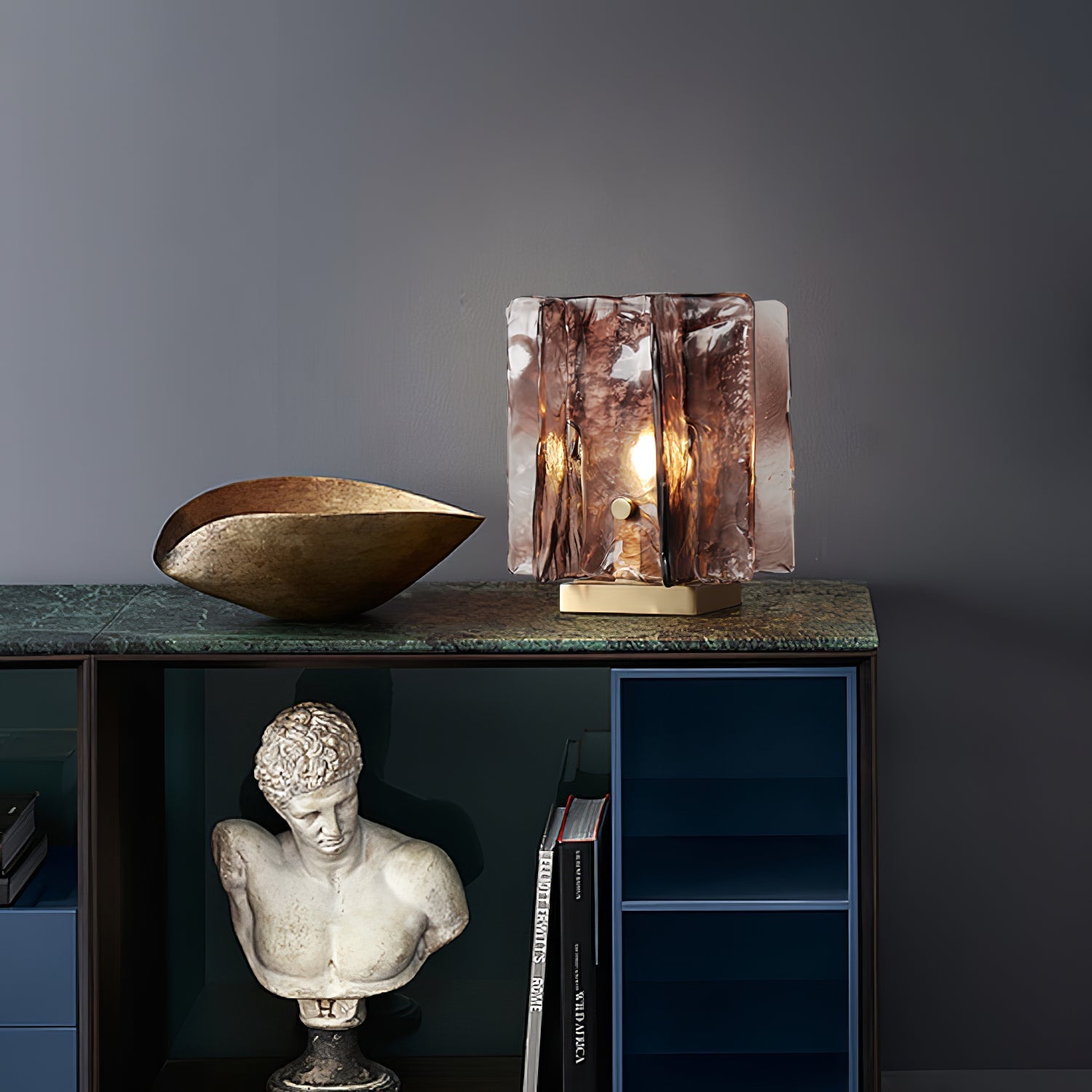 Amber Glow Table Lamp