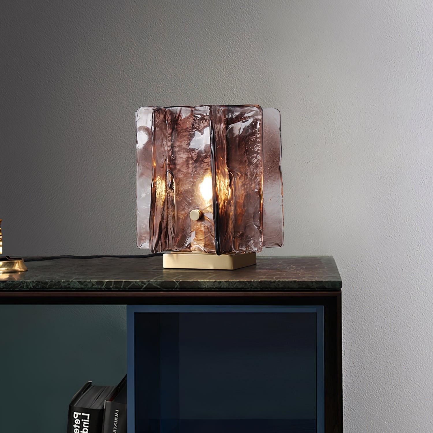 Amber Glow Table Lamp