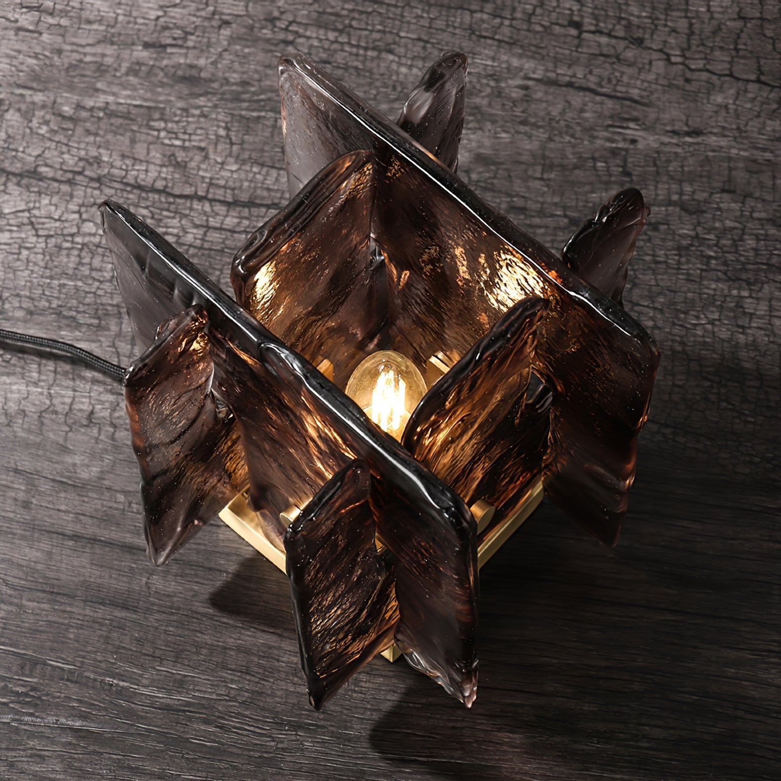 Amber Glow Table Lamp