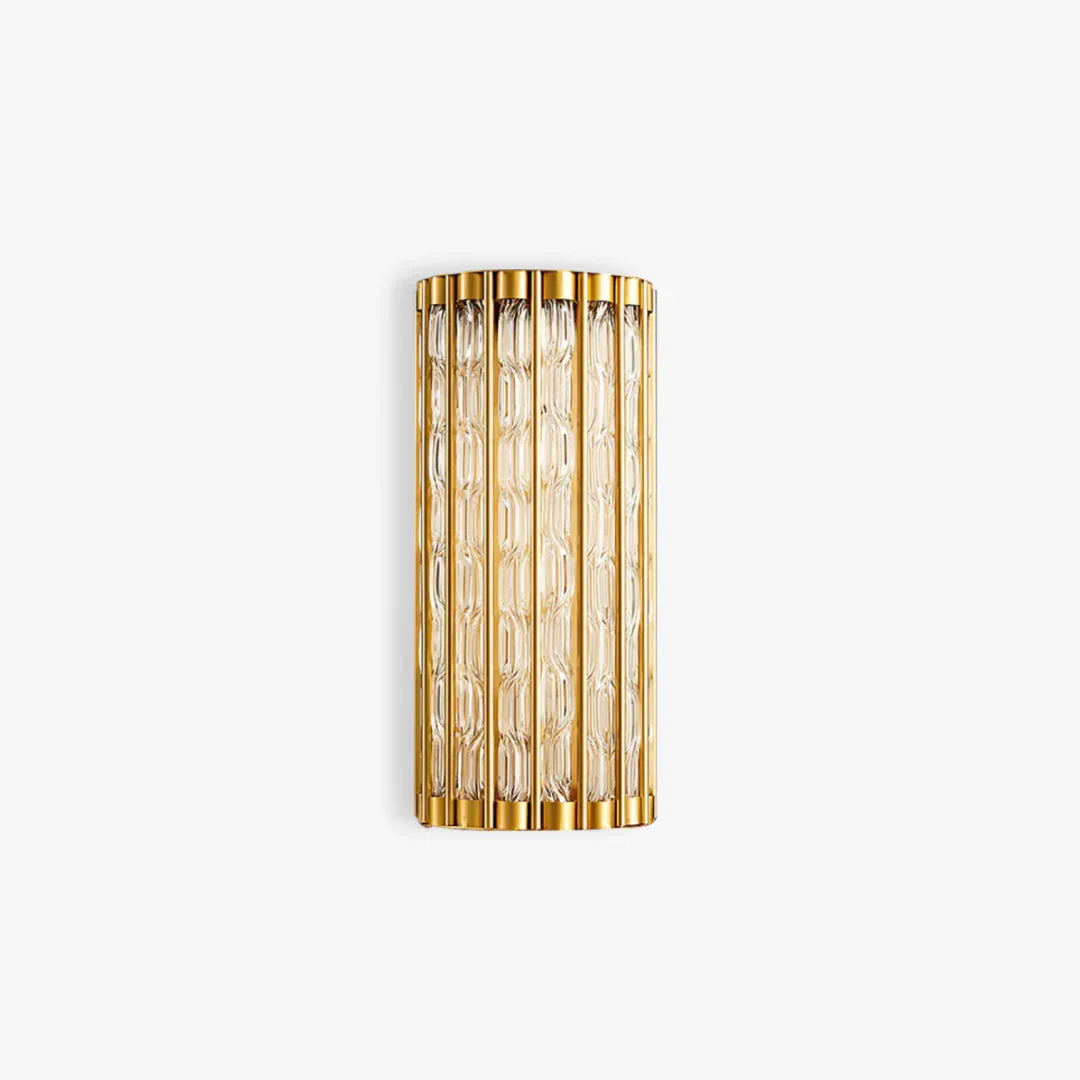 Ribbed Glass Wall Sconce