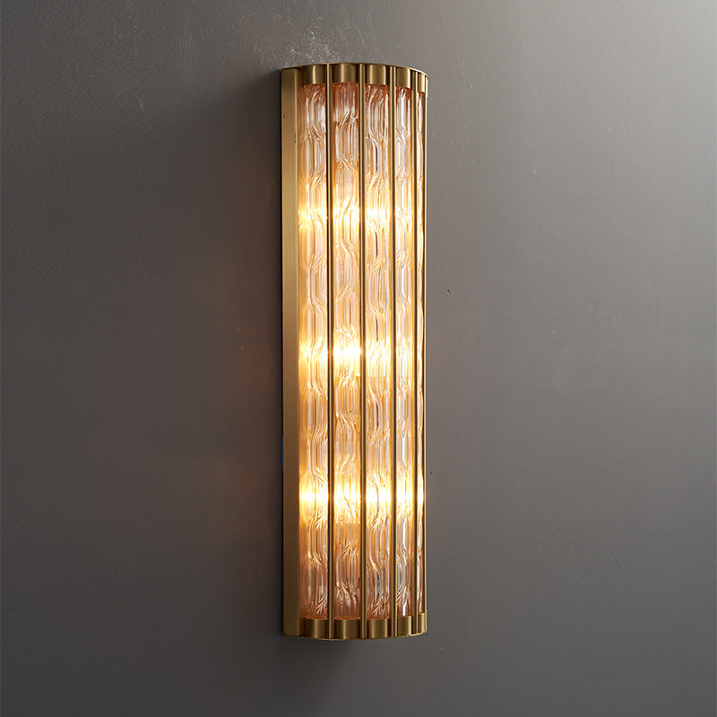 Ribbed Glass Wall Sconce