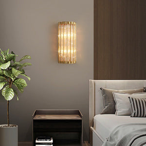 Ribbed Glass Wall Sconce