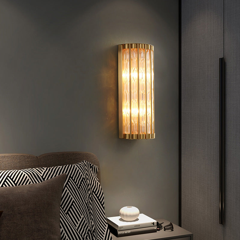 Ribbed Glass Wall Sconce