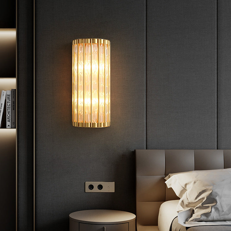 Ribbed Glass Wall Sconce