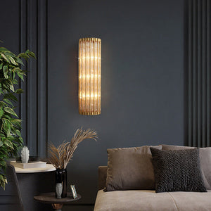 Ribbed Glass Wall Sconce