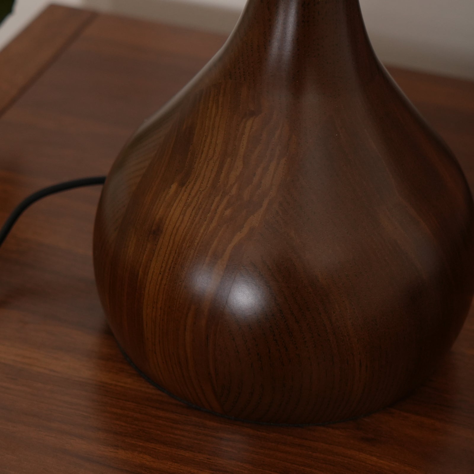 Amber Glass Mushroom Lamp