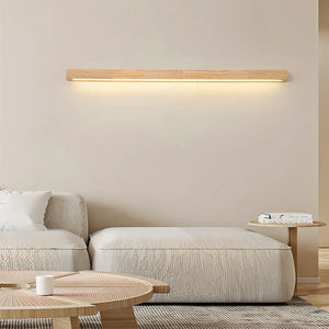 Linear Wood Wall Light