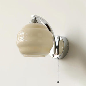 Scalloped Glass Wall Sconce