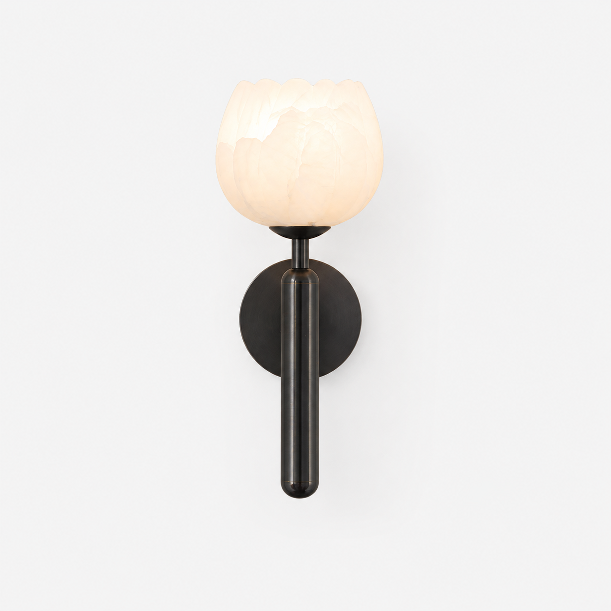 Alabaster Petal Sconce