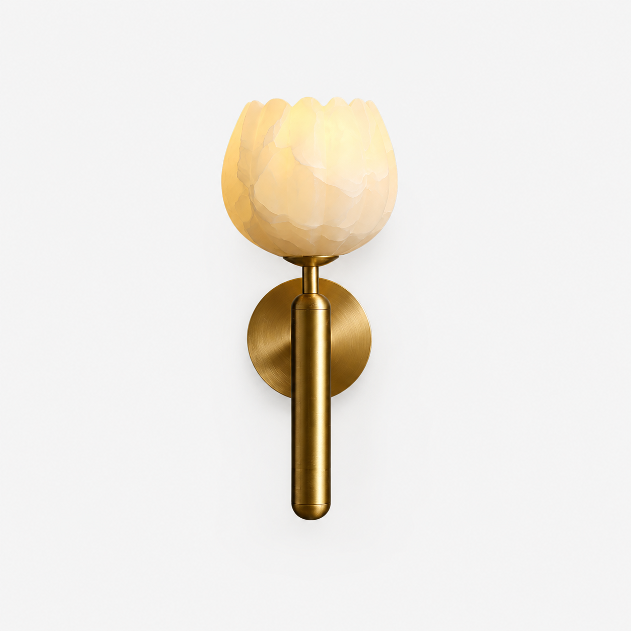 Alabaster Petal Sconce