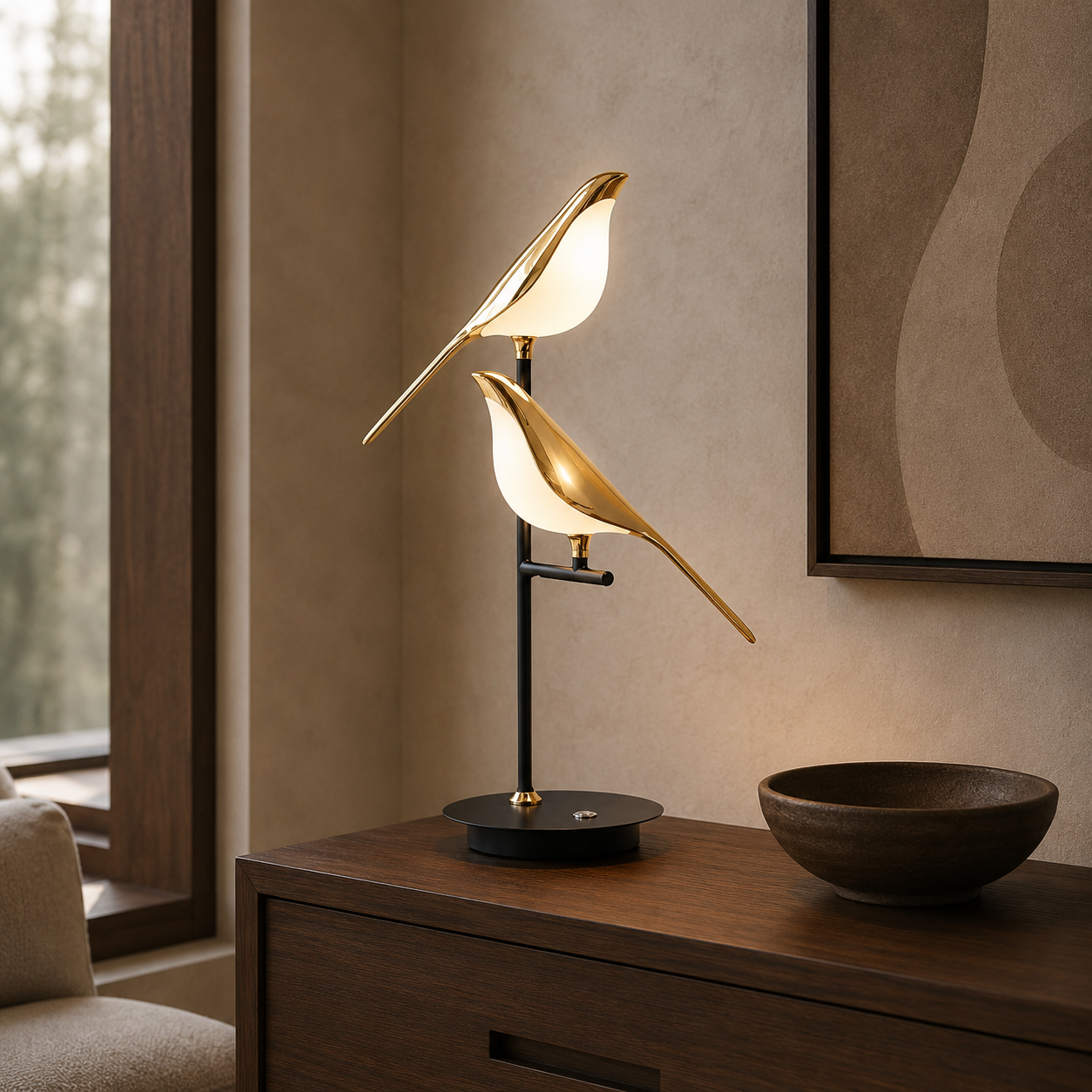 Bird Perch Lamp