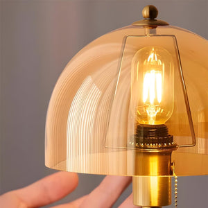 Travertine Dome Table Lamp