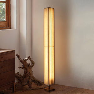 Pleated Fabric Floor Lamp