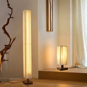 Pleated Fabric Floor Lamp