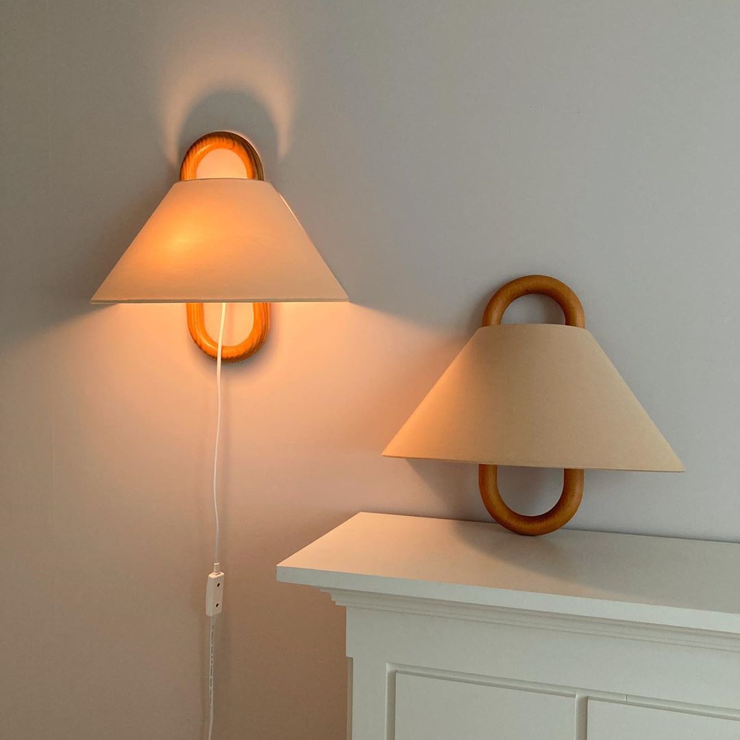 Tapered Wood Sconce